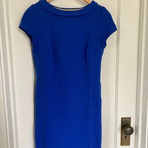 Boden cobalt blue rolled collar dress size 8
